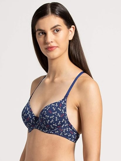 Jockey Women’s Cotton Seamless Padded Wired Bra – Comfortable Everyday Fit